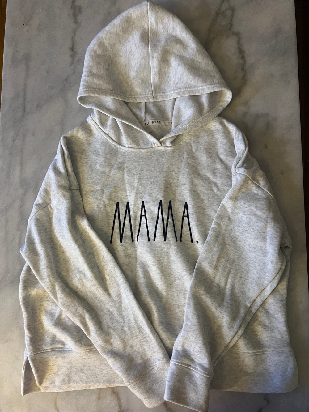 Rae Dunn Light Gray MAMA Pullover Hoodie